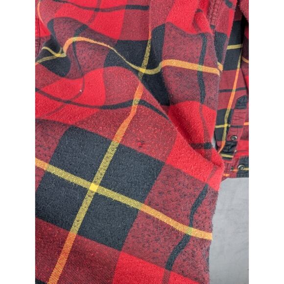 Vintage Eddie Bauer Sport Shop Heavyweight Flannel Shirt Plaid Mens XLT - Picture 9 of 9